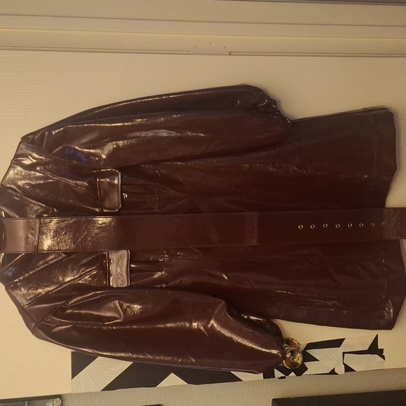 L'ATISTE Dress color Macroom with belt and gold hardware, faux leather. Size L - Picture 7 of 7